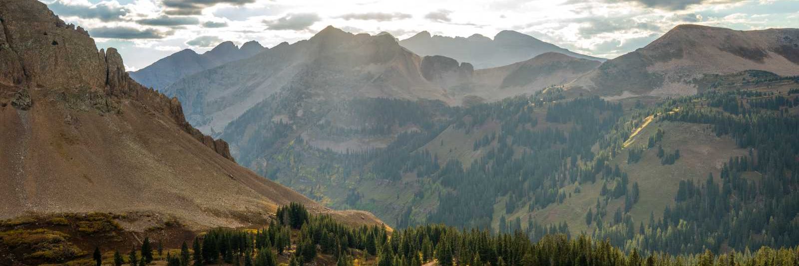 Late afternoon light over the San Juan Mountains